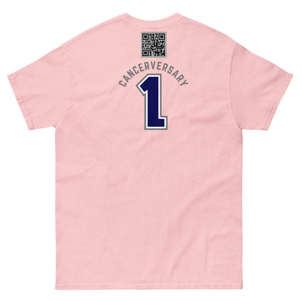 Customizable Cancer Ribbon Gray Tee - JohnVsGBMLight PinkS