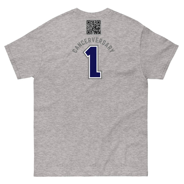 Customizable Cancer Ribbon Gray Tee - JohnVsGBMSport GreyS