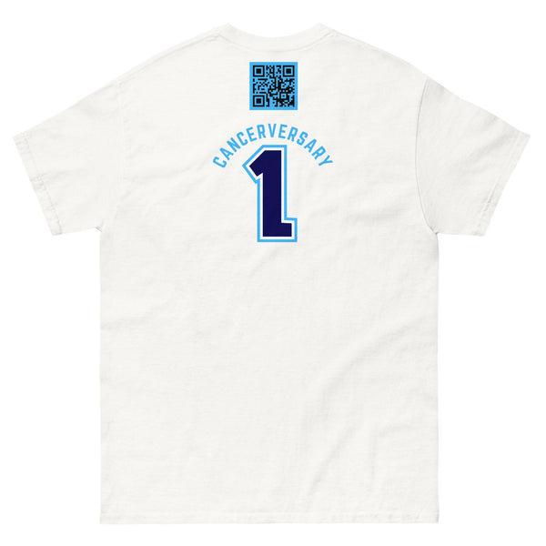 Customizable Cancer Ribbon Gray Tee - JohnVsGBMWhiteS