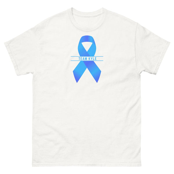 Customizable Cancer Ribbon Gray Tee - JohnVsGBMWhiteS