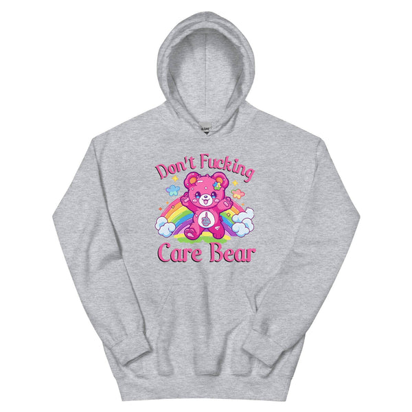 Dont Care Bear Hoodie - JohnVsGBMSport GreyS
