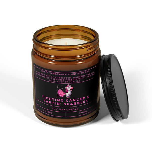 Fartin' Sparkles Soy Candle - JohnVsGBM9ozAmberChristmas Warmth