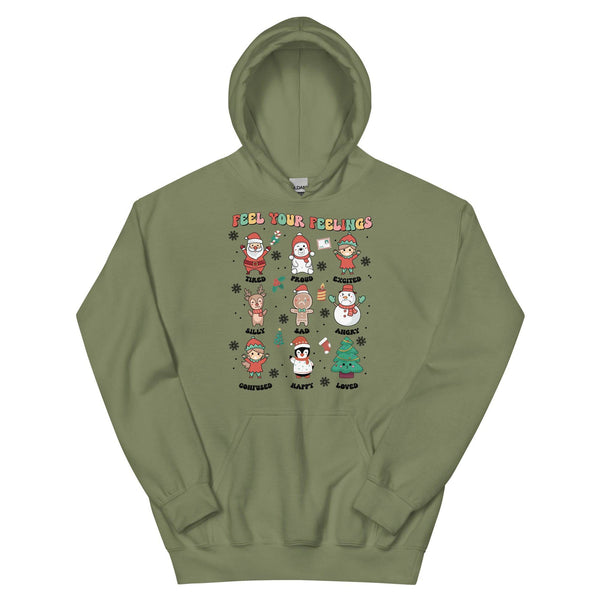 Feel Your Feelings Hoodie - JohnVsGBMMilitary GreenS