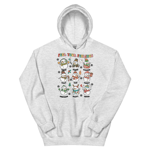 Feel Your Feelings Snowman Hoodie - JohnVsGBMAshS