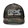 FU Cancer Embroidered Camouflage Trucker Hat - JohnVsGBMCamo/Black