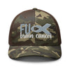 FU Cancer Embroidered Camouflage Trucker Hat - JohnVsGBMCamo/Brown