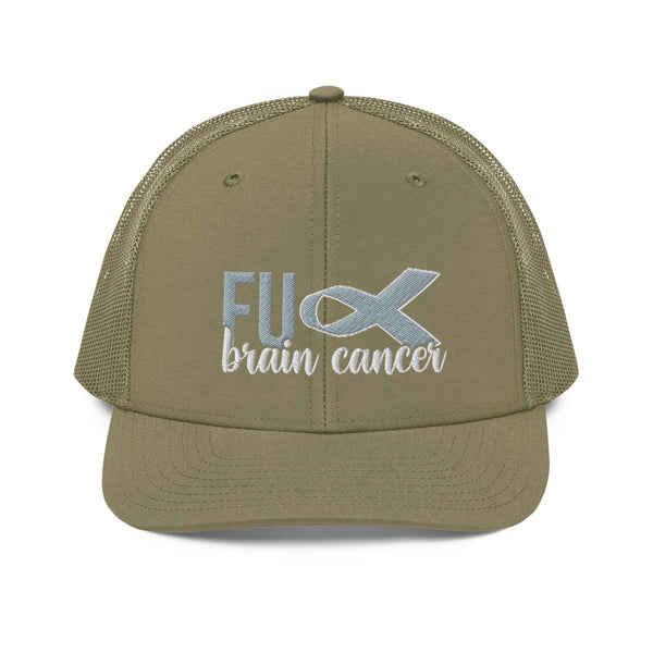 FU Cancer Embroidered Trucker Cap - JohnVsGBMLoden