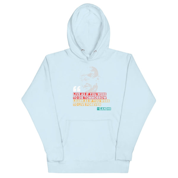 Gandhi Quote Hoodie - JohnVsGBMSky BlueS