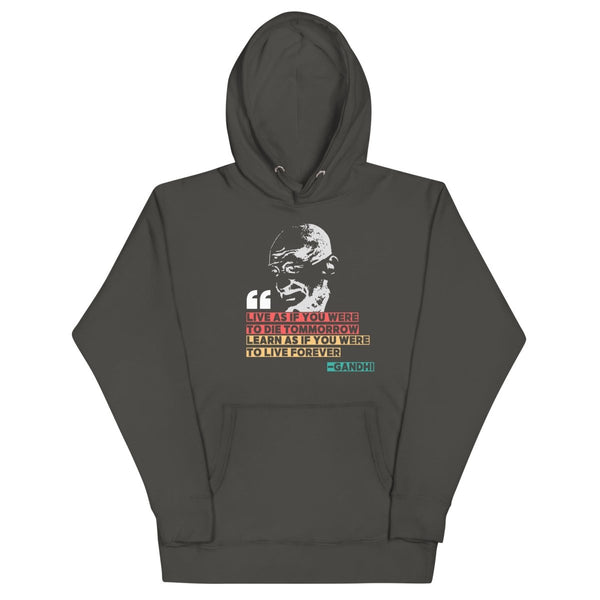 Gandhi Quote Hoodie - JohnVsGBMVintage BlackS