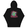 Green Graffiti Ribbon Hoodie - JohnVsGBMBlackS