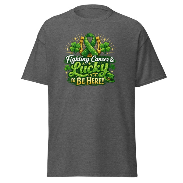 Green Irish Cancer Tee - JohnVsGBMDark HeatherS
