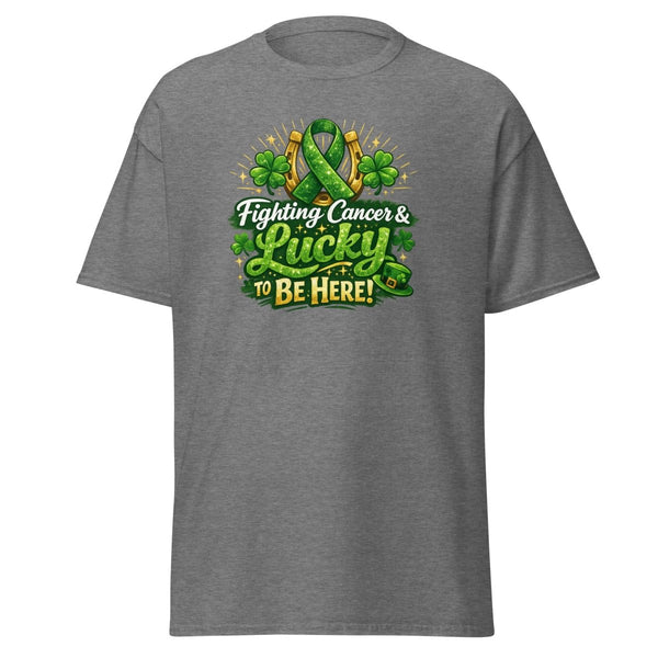 Green Irish Cancer Tee - JohnVsGBMGraphite HeatherS