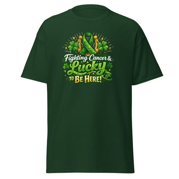 Green Irish Cancer Tee - JohnVsGBMForest GreenS