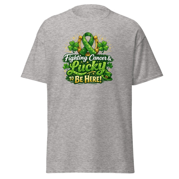 Green Irish Cancer Tee - JohnVsGBMSport GreyS