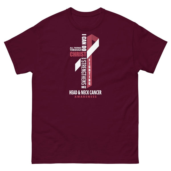 Head And Neck Cancer Through Christ Tee - JohnVsGBMMaroonS