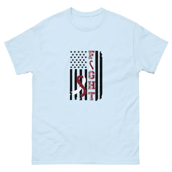 Head and Neck Flag Tee - JohnVsGBMLight BlueS