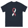Head and Neck Heart Ribbon Tee - JohnVsGBMNavyS