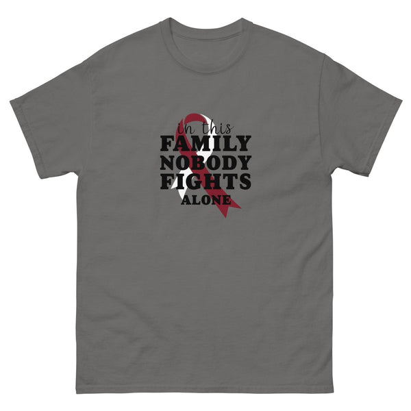 Head and Neck In This Family Tee - JohnVsGBMCharcoalS