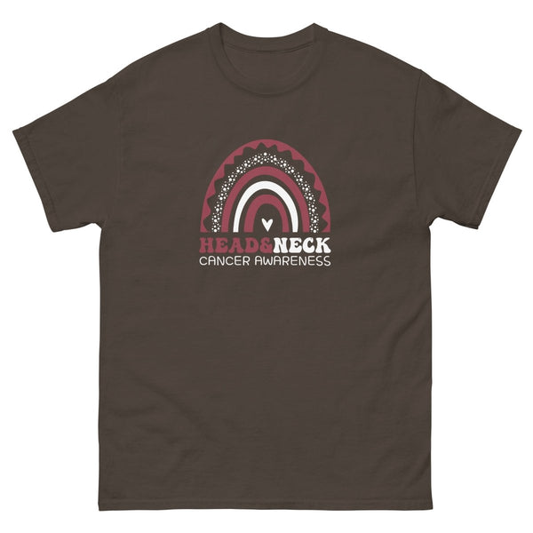 Head and Neck Rainbow Tee - JohnVsGBMDark ChocolateS