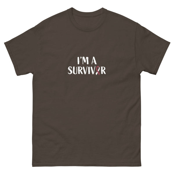 Head and Neck Survivor Tee - JohnVsGBMDark ChocolateS