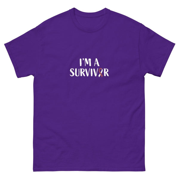 Head and Neck Survivor Tee - JohnVsGBMPurpleS