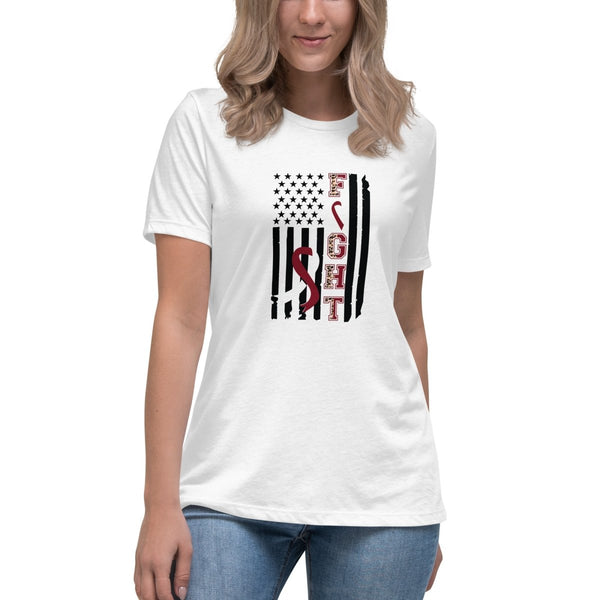 Head and Neck Women's Fight Flag Tee - JohnVsGBMWhiteS