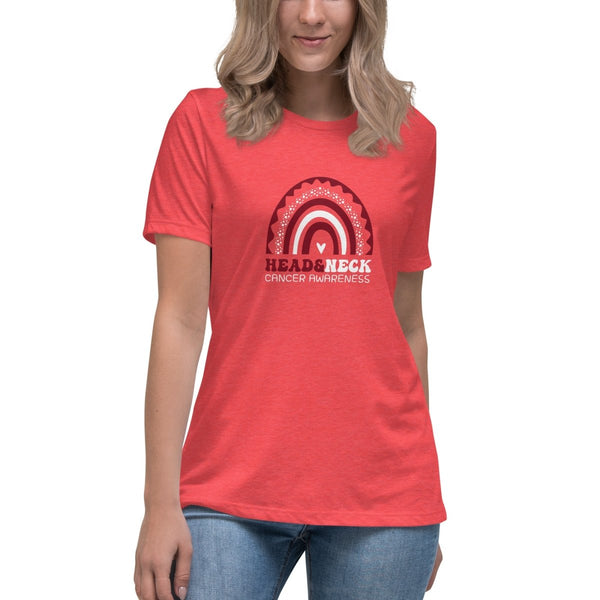 Head and Neck Women's Rainbow Tee - JohnVsGBMHeather RedS