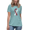 Head and Neck Women's Ribbon Tee - JohnVsGBMHeather Blue LagoonS