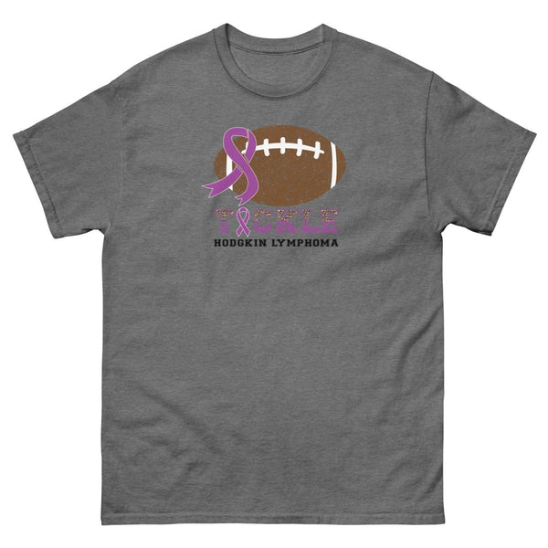 Hodgkin's Lymphoma Brn Tackle Tee - JohnVsGBMGraphite HeatherS