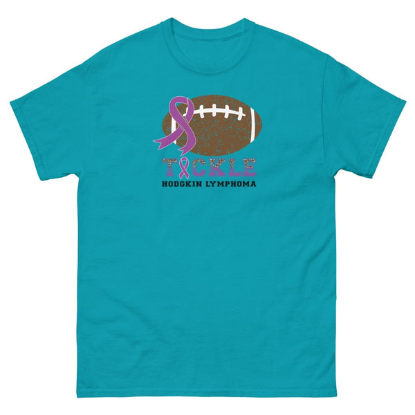 Hodgkin's Lymphoma Brn Tackle Tee - JohnVsGBMTropical BlueS