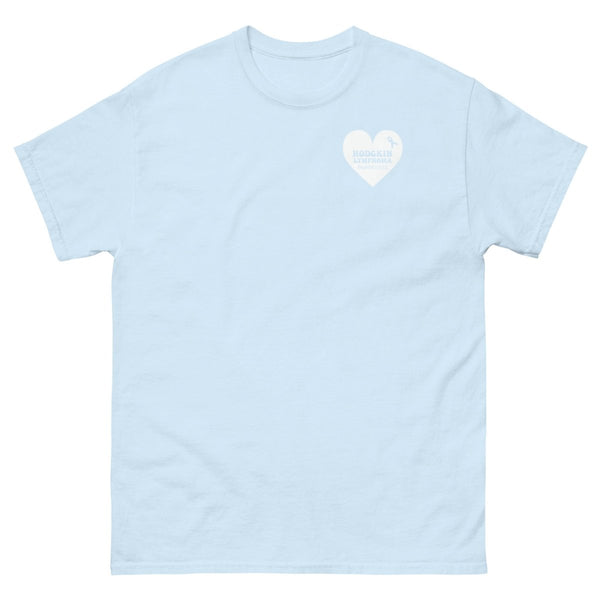 Hodgkin's Lymphoma Heart Tee - JohnVsGBMLight BlueS