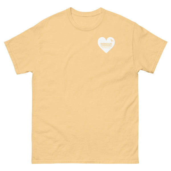 Hodgkin's Lymphoma Heart Tee - JohnVsGBMYellow HazeS