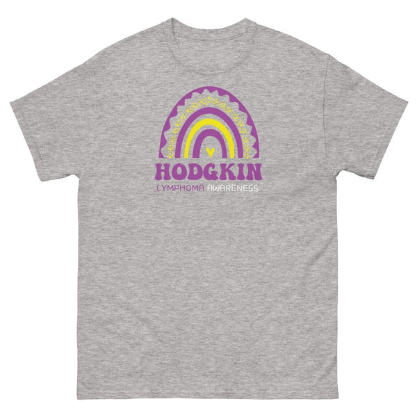 Hodgkin's Lymphoma Rainbow Tee - JohnVsGBMSport GreyS