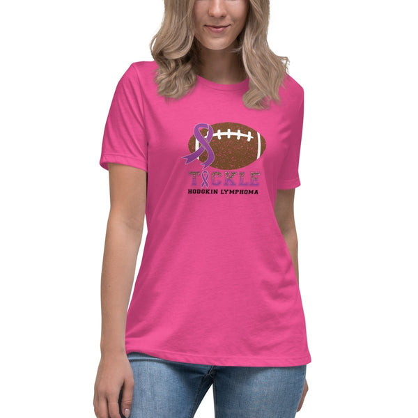 Hodgkin's Lymphoma Women's Brn Tackle Tee - JohnVsGBMBerryS