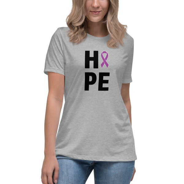 Hodgkin's Lymphoma Women's Hope Tee - JohnVsGBMAthletic HeatherS