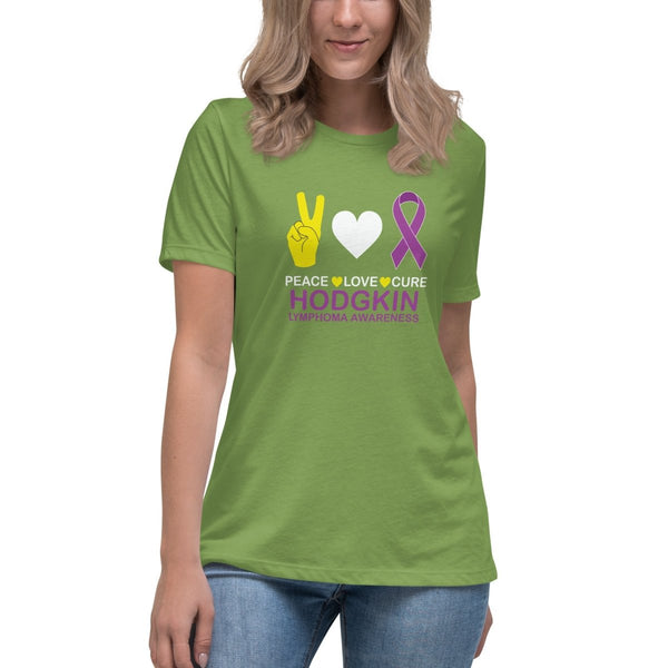 Hodgkin's Lymphoma Women's Peace Tee - JohnVsGBMLeafS