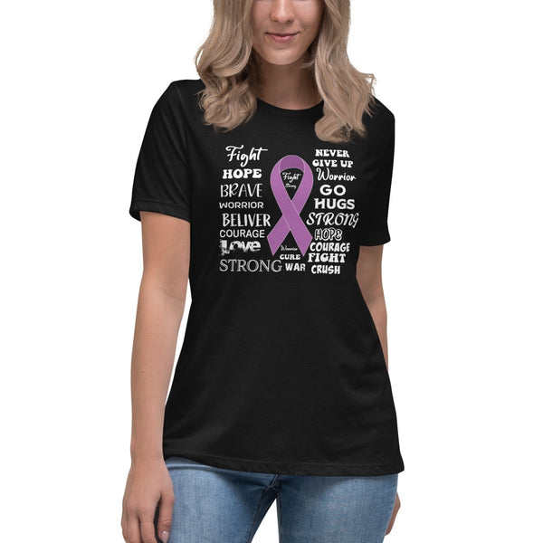 Hodgkin's Lymphoma Women's Words Tee - JohnVsGBMBlackS