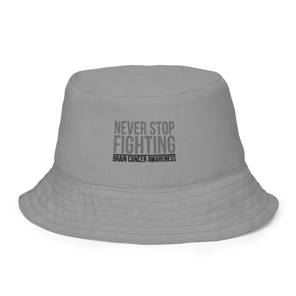 Hope/Fight Cancer Reversible Bucket Hat - JohnVsGBMXS