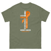 Kidney Cancer Through Christ Tee - JohnVsGBMMilitary GreenS