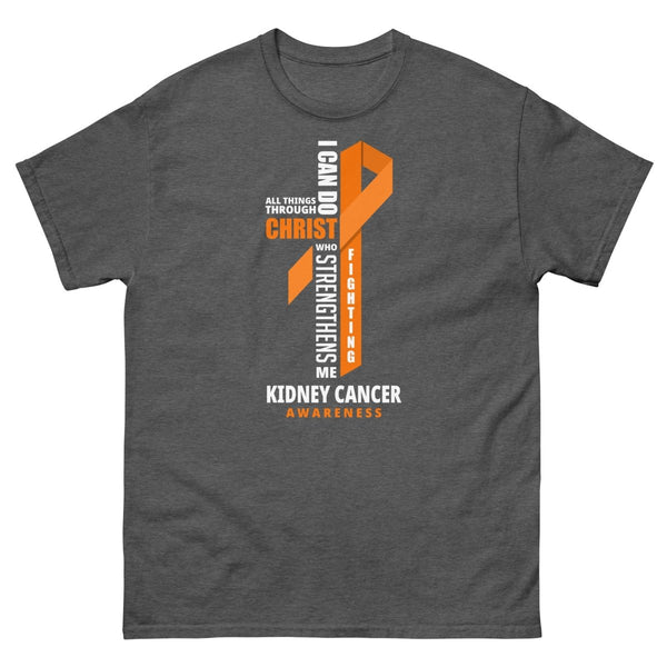 Kidney Cancer Through Christ Tee - JohnVsGBMDark HeatherS