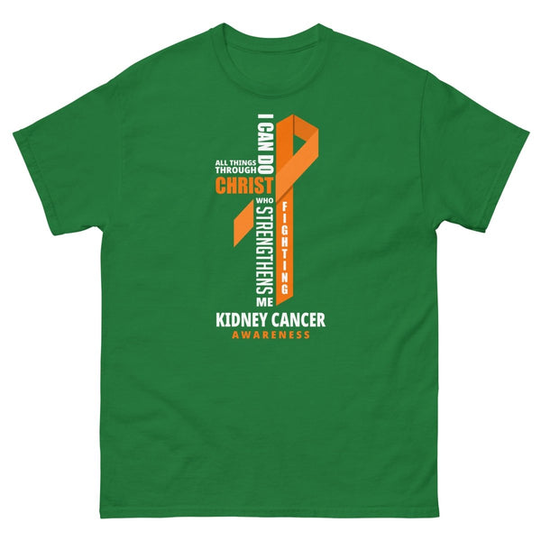 Kidney Cancer Through Christ Tee - JohnVsGBMTurf GreenS