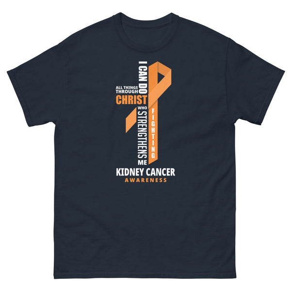 Kidney Cancer Through Christ Tee - JohnVsGBMNavyS