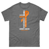 Kidney Cancer Through Christ Tee - JohnVsGBMGraphite HeatherS