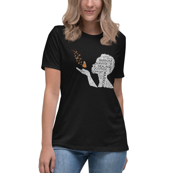 Kidney Cancer Women's Butterfly Tee - JohnVsGBMBlackS