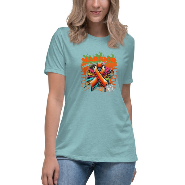 Kidney Cancer Women's Graffiti Tee - JohnVsGBMHeather Blue LagoonS