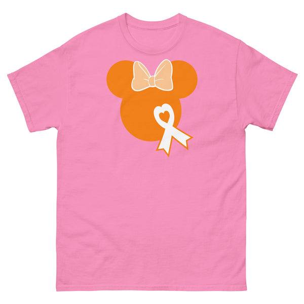 Leukemia Solid Orange Bow Tee - JohnVsGBMAzaleaS