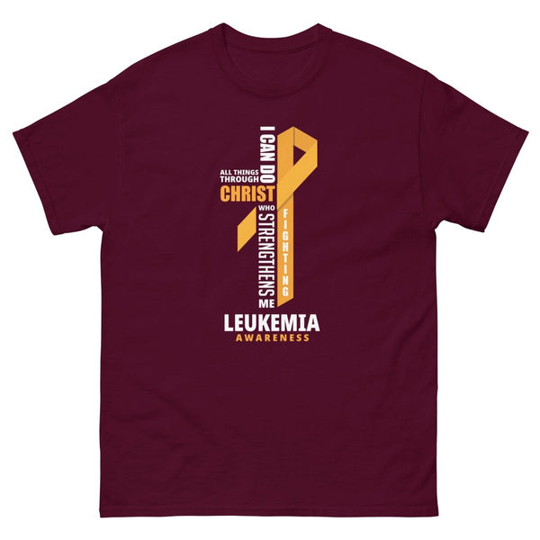 Leukemia Through Christ Tee - JohnVsGBMMaroonS