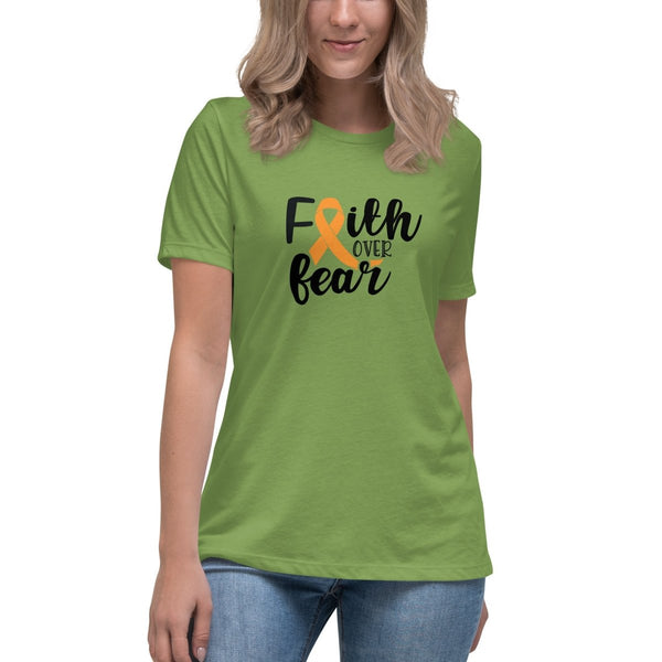 Leukemia Women's Faith Tee - JohnVsGBMLeafS