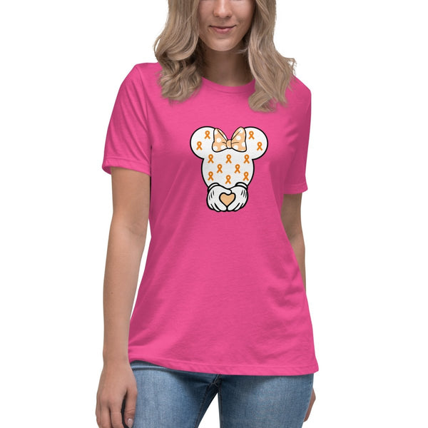 Leukemia Women's Mouse Heart Tee - JohnVsGBMBerryS