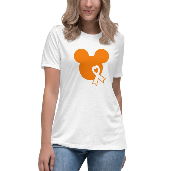Leukemia Women's Solid Orange Tee - JohnVsGBMWhiteS